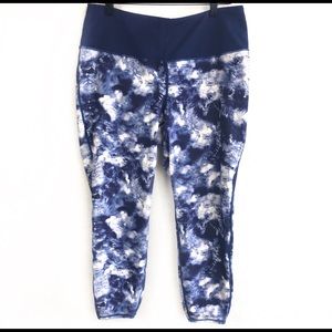 Torrid Blue and White workout pants Plus Size 1